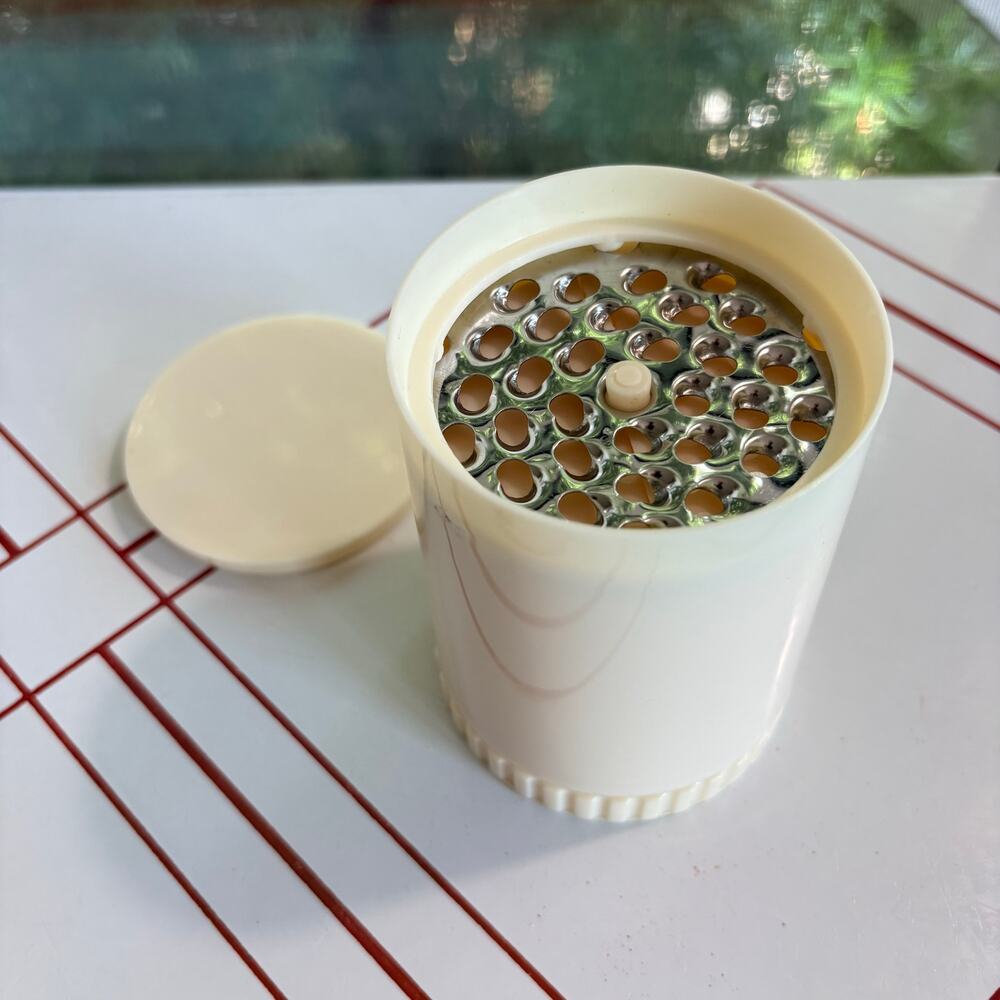 Vintage 1960s 70s Rotary Cheese Grater Cream Plastic Mid Century Kitchen